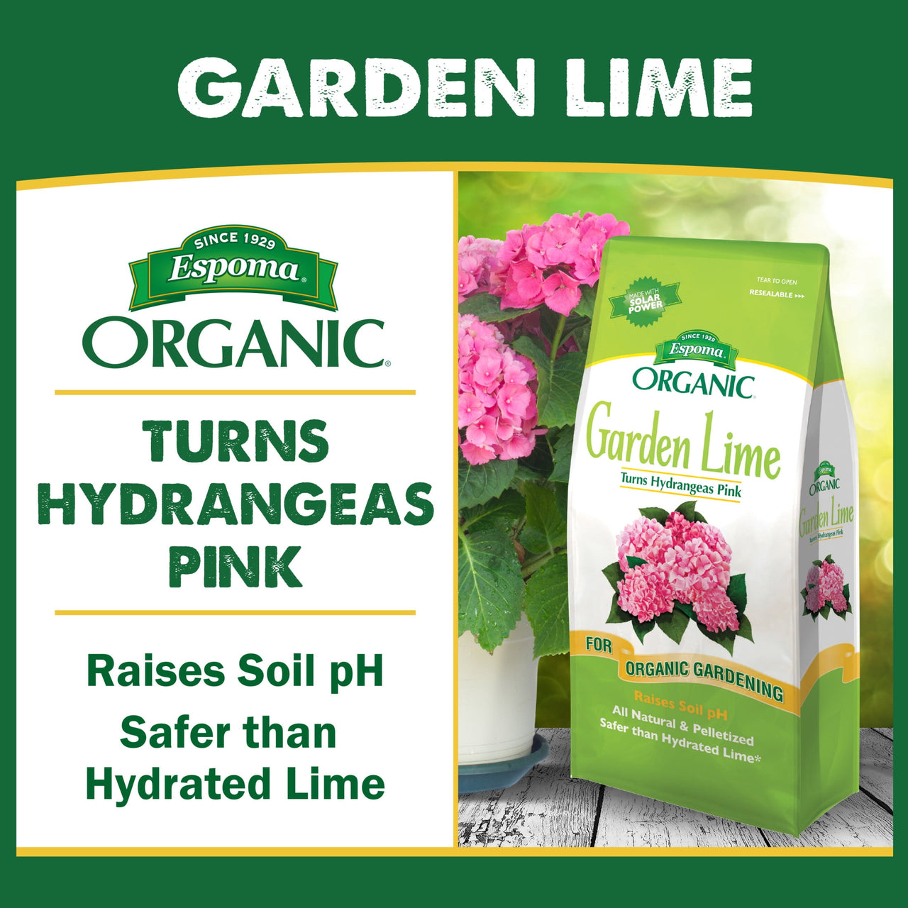 Espoma Organic Garden Lime 5 lb Fertilizer - Covers 135 sq ft
