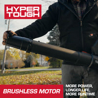 Open Box Hyper Tough 460 CFM 110 MPH 20V Brushless Cordless Leaf Blower with 20V Max 4.0Ah Battery and Charging Cable