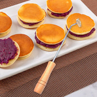 Branding Iron Bread Hot Stamping Cake Tool Rust Resistant Metal Comfortable Wood Handle for Kitchen Pastry