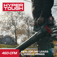 Open Box Hyper Tough 460 CFM 110 MPH 20V Brushless Cordless Leaf Blower with 20V Max 4.0Ah Battery and Charging Cable