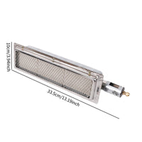 oshhni BBQ Infrared Burner BBQ Grill Searing Burner Easy to Use Professional Metal Replace Gas Heater Burner Sear Burner for Kitchen 33.5cmx10cm