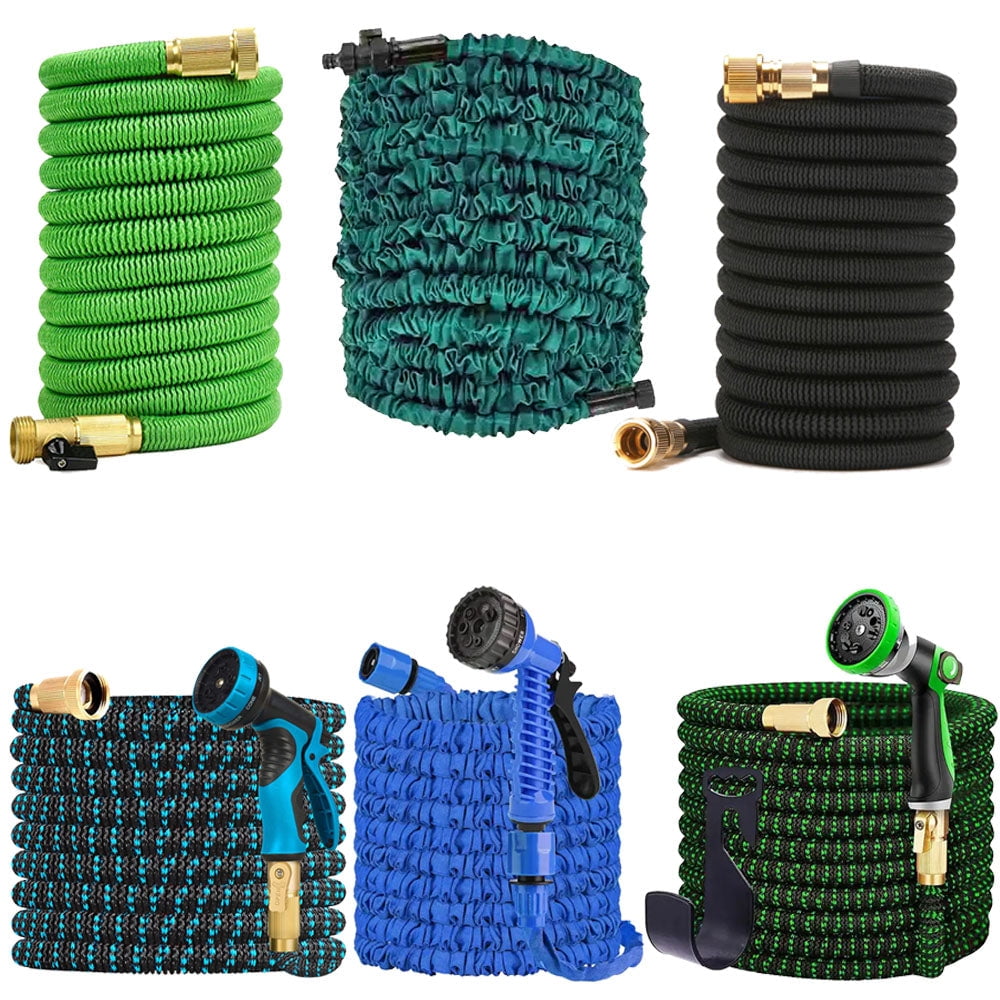 Cyclone Sound 150ft Water Hose - Upgraded Leakproof Lightweight No-Kink Garden Hose, Flexible Expanding Water Hose with Triple Layered Latex Core, Bag and Holder