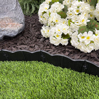 Master Mark Dig-Free Pound-able Landscape Edging, Garden Edging Border, Plastic (Black) 97221