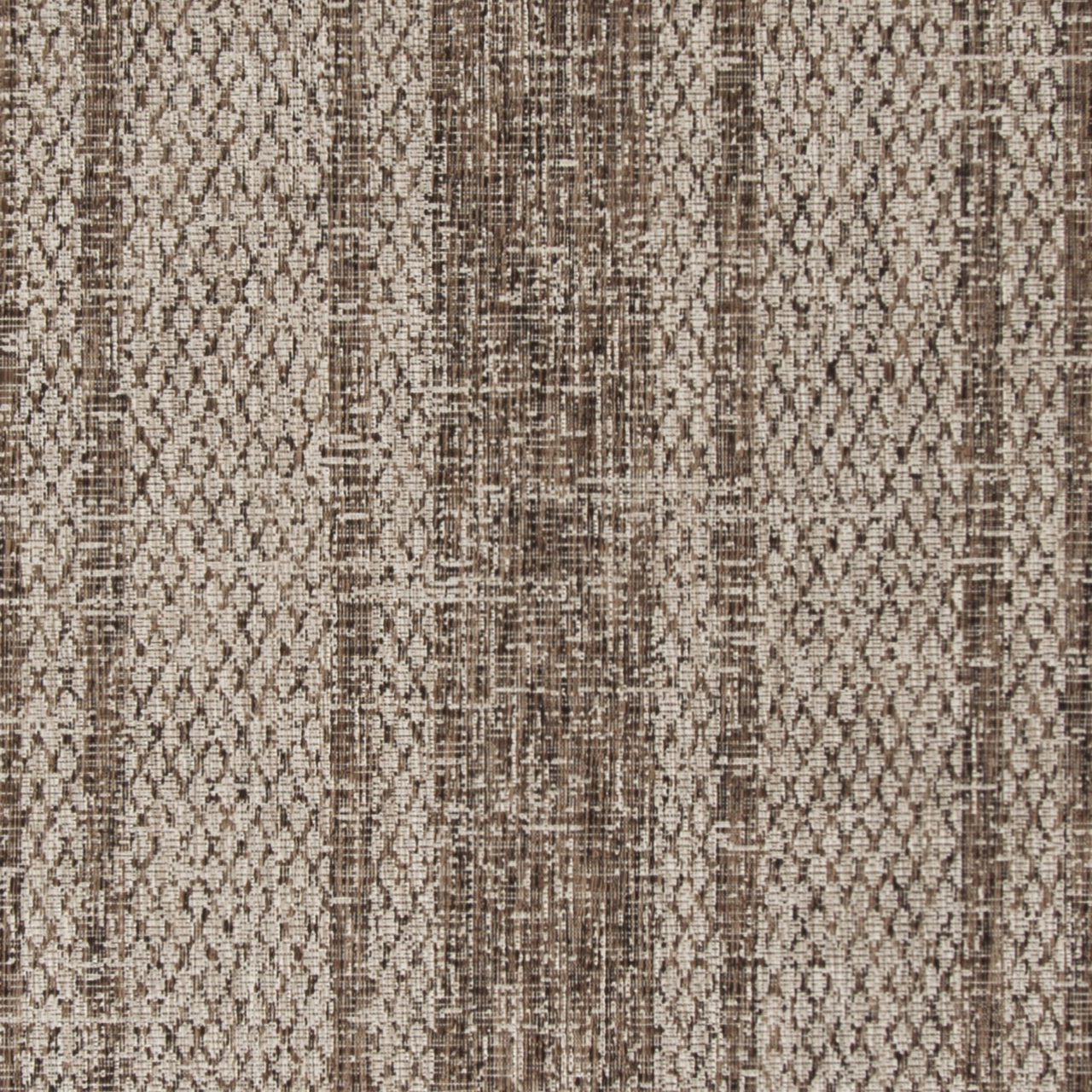 SAFAVIEH Courtyard Robert Striped Indoor/Outdoor Area Rug, 5'3" x 7'7", Light Beige/Light Brown