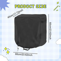 Aymzbd Retractable Garden Hose Reel Cover Accessories Thickened for Outside Outdoor Black