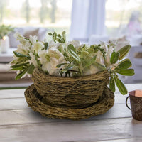 simhoa Bird Nest Flower Planter Pot Flower Arrangement Unique Plant Pot Flower Pots for Balcony Table Shelf Courtyard Home