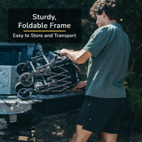 GOLABS Collapsible Folding Wagon Cart, 100L Storage & 350LB Capacity Garden Wagons for Camping & Beach