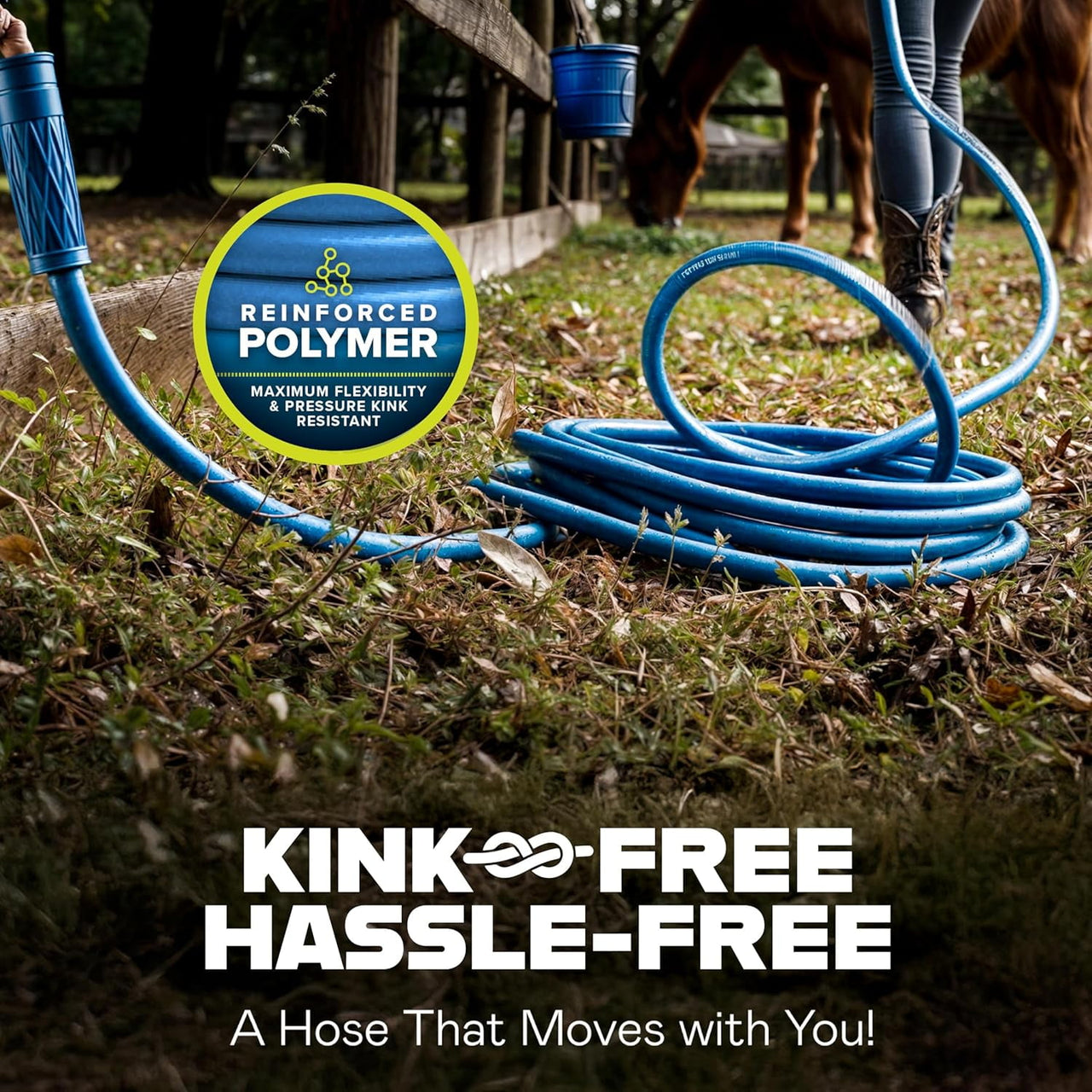 INVICTUS 10Ft Short Garden Hose, 2-Layer Heavy Duty Water Hose 10 Ft x 5/8 in. Flexible, Lightweight, NON Expandable, Kink Resistant, Easy Connect Fittings, 400 PSI