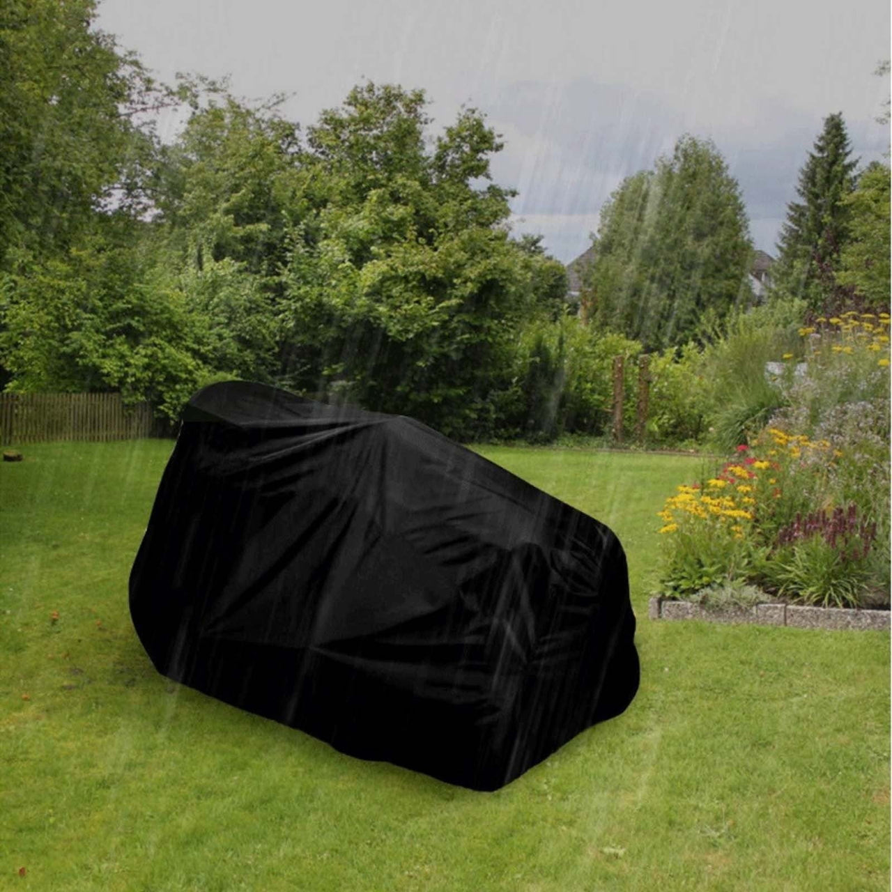 B Tractor Mower Protective Cover With Oxford Cloth Material, Snow And Weather Resistant Design For Lawn Equipment, Garden Tool Storage And Winter Protection