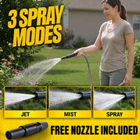 BIONIC STEEL 25 Ft Metal Garden Hose with Sprayer Nozzle, Non Kinking Designed Stainless Steel Heavy Duty Water Hose 100 Ft x 5/8 in. Flexible NON Expandable for Uninterrupted Water Flow, 500 PSI