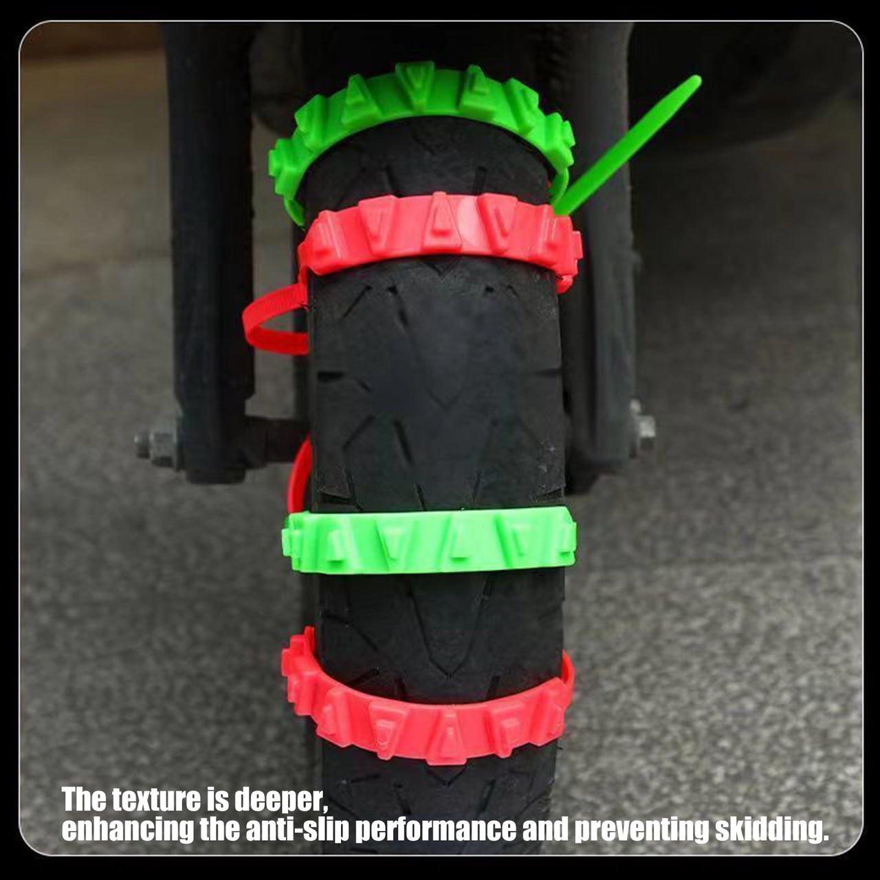 Compact Size Snow Fetters For EMAIL Motorcycles Motorcycles And Tricycles With Posts For Strengthened Ice Shattering Security