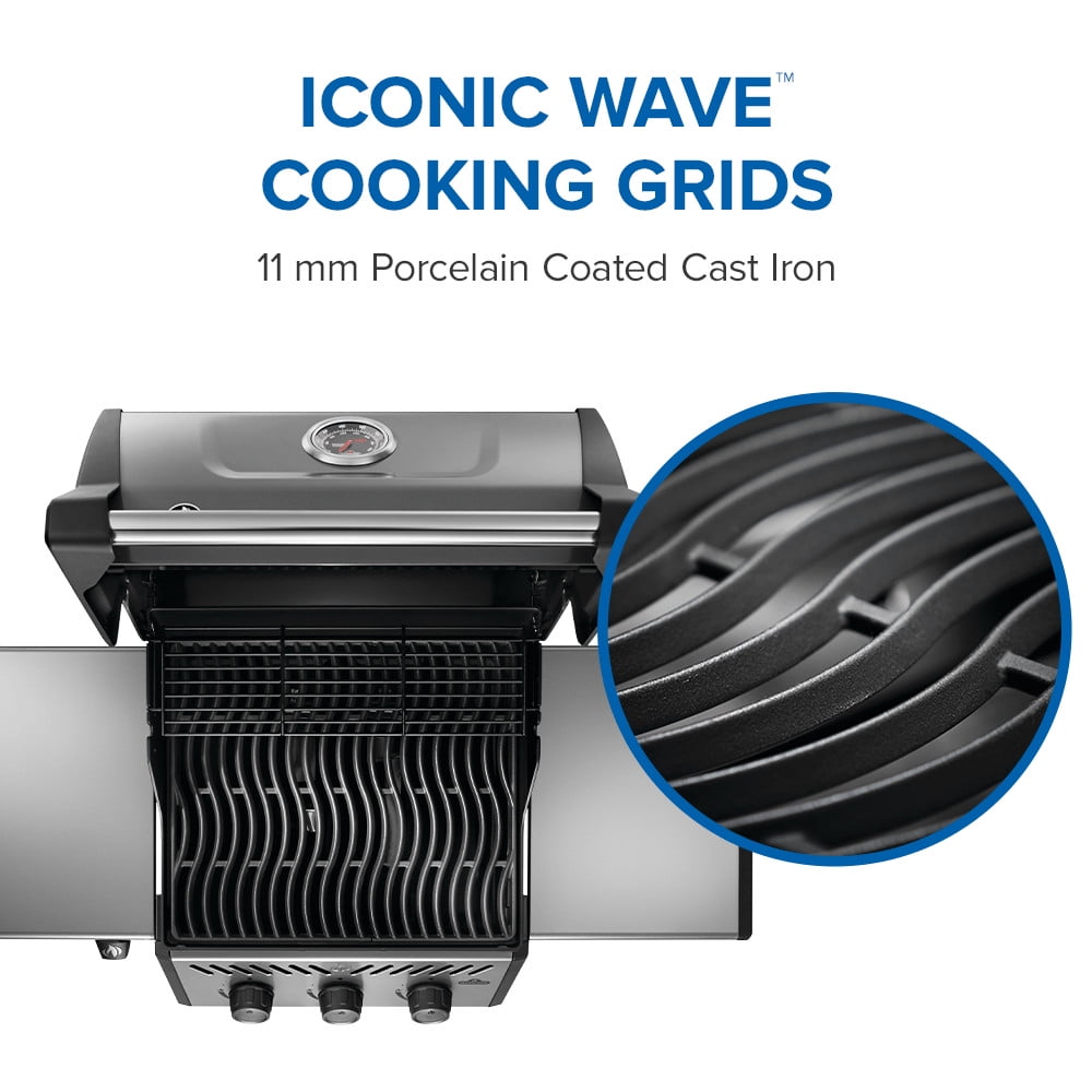 Napoleon Freestyle 365 3-Burner Propane Gas Grill in Graphite Grey