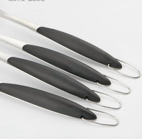 BBQ Tools Grill Tools Set with Grill Tongs, Spatula, Forks, Brush - Stainless Steel Grill Kit Grilling Utensils Set - Perfect BBQ Grill Accessories for Outdoor - Gifts for Dad - 4 PCS