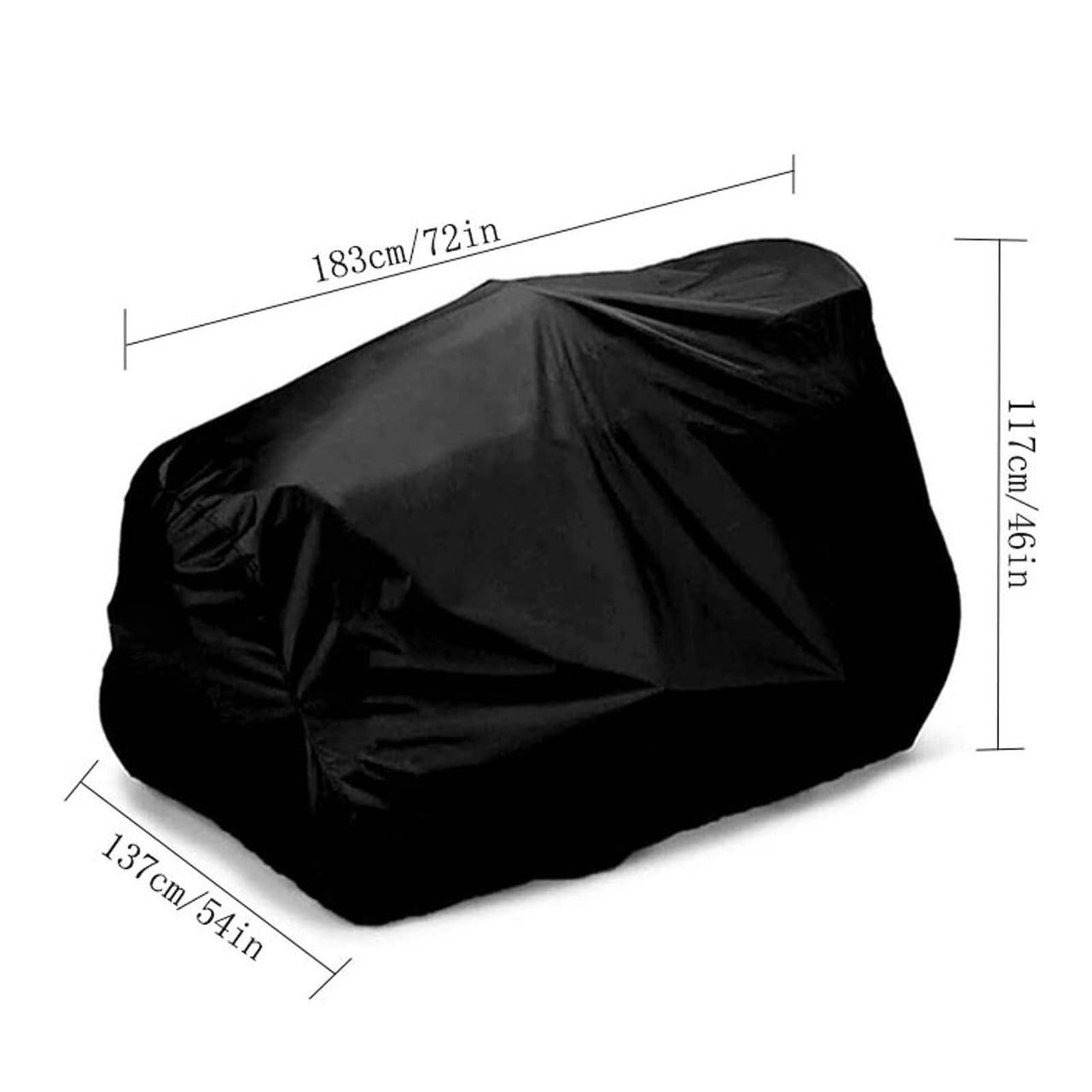 B Tractor Mower Protective Cover With Oxford Cloth Material, Snow And Weather Resistant Design For Lawn Equipment, Garden Tool Storage And Winter Protection